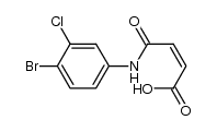 4-((4-bromo-3-chlorophenyl)amino)-4-oxobut-2-enoic acid Structure