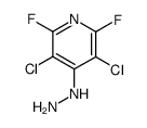 4-hydrazino-3,5-dichloro-2,6-difluoro-pyridine Structure