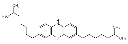 3,7-bis(6-methylheptyl)-10H-phenothiazine结构式