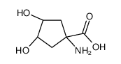 Cyclopentanecarboxylic acid, 1-amino-3,4-dihydroxy-, (3R,4S)- (9CI)结构式