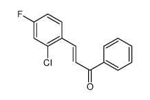 (E)-3-(2-chloro-4-fluorophenyl)-1-phenylprop-2-en-1-one结构式