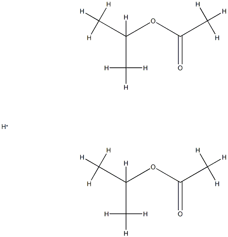 Acetic acid,1-methylethyl ester,conjugate acid (2:1) (9CI) structure