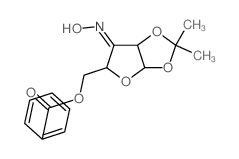 a-D-erythro-Pentofuranos-3-ulose,1,2-O-(1-methylethylidene)-, oxime, 5-benzoate (9CI)结构式
