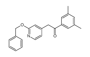 1-(3,5-dimethylphenyl)-2-(2-phenylmethoxypyridin-4-yl)ethanone结构式