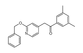 1-(3,5-dimethylphenyl)-2-(2-phenylmethoxypyridin-4-yl)ethanone Structure