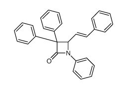 1,3,3-triphenyl-4-(2-phenylethenyl)azetidin-2-one结构式