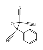 2,2,3-Oxiranetricarbonitrile,3-phenyl- Structure