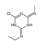 2-Chloro-4-(ethylamino)-6-(methylamino)-1,3,5-triazine结构式