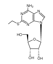 2-(Ethylthio)adenosine Structure