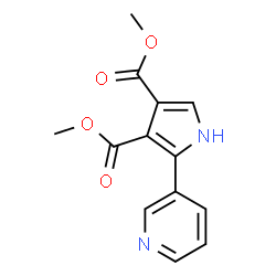 1H-Pyrrole-3,4-dicarboxylicacid,2-(3-pyridinyl)-,dimethylester(9CI)结构式