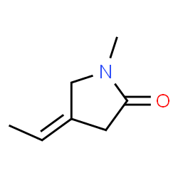 2-Pyrrolidinone,4-ethylidene-1-methyl-(9CI) Structure