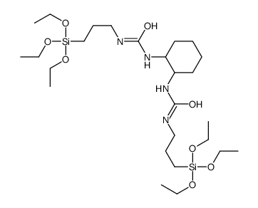 1-(3-triethoxysilylpropyl)-3-[(1R,2R)-2-(3-triethoxysilylpropylcarbamoylamino)cyclohexyl]urea Structure