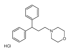 4-(3,3-diphenylpropyl)morpholine,hydrochloride结构式