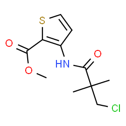 Methyl 3-[(3-chloro-2,2-dimethylpropanoyl)amino]-2-thiophenecarboxylate Structure