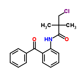 N-(2-Benzoylphenyl)-3-chloro-2,2-dimethylpropanamide结构式