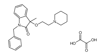 1-benzyl-3-methyl-3-(2-piperidin-1-ylethoxy)indol-2-one,oxalic acid Structure