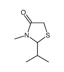 4-Thiazolidinone,3-methyl-2-(1-methylethyl)-(9CI) Structure
