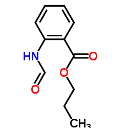 Benzoic acid, 2-(formylamino)-, propyl ester (9CI)结构式