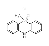 10-chloro-5H-phenarsazinin-10-ium-10-amine,chloride Structure