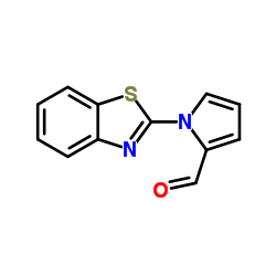 1-BENZOTHIAZOL-2-YL-1H-PYRROLE-2-CARBALDEHYDE结构式