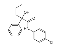 N-(4-chlorophenyl)-2-hydroxy-2-phenylpentanamide结构式