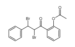 2'-acetoxychalcone dibromide Structure