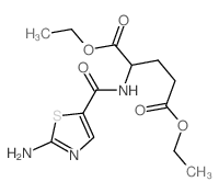 diethyl 2-[(2-amino1,3-thiazole-5-carbonyl)amino]pentanedioate结构式