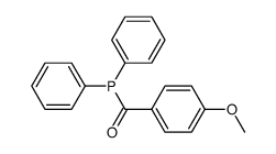 (4-Methoxybenzoyl)diphenylphosphan结构式