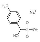 Benzenemethanesulfonicacid, a-hydroxy-4-methyl-, sodium salt(1:1) structure