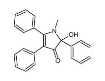 2-hydroxy-1-methyl-2,4,5-triphenylpyrrol-3-one结构式