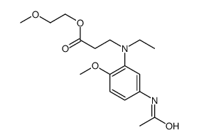 2-methoxyethyl N-[5-(acetylamino)-2-methoxyphenyl]-N-ethyl-β-alaninate结构式