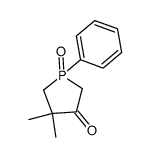 4,4-dimethyl-1-oxo-1-phenyl-1λ5-phospholan-3-one结构式