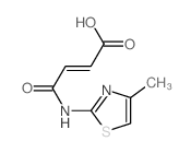 3-[(4-methyl-1,3-thiazol-2-yl)carbamoyl]prop-2-enoic acid Structure