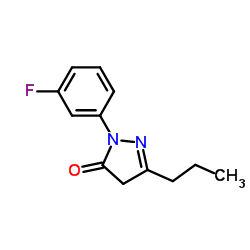 2-(3-Fluorophenyl)-5-propyl-2,4-dihydro-3H-pyrazol-3-one结构式