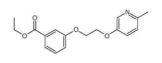 ethyl 3-[2-(6-methylpyridin-3-yl)oxyethoxy]benzoate结构式