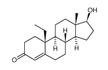 3-oxo-17β-hydroxy-19-methyl-androst-4-ene结构式