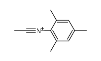 N-ethylidyne-2,4,6-trimethylbenzenaminium Structure