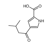 4-(3-Methylbutanoyl)-1H-pyrrole-2-carboxylic acid结构式