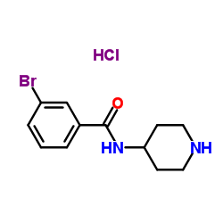 3-BROMO-N-4-PIPERIDINYL-BENZAMIDE structure