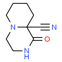 9aH-Pyrido[1,2-a]pyrazine-9a-carbonitrile,octahydro-1-oxo-(9CI)结构式