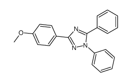 3-(4-methoxyphenyl)-1,5-diphenyl-1,2,4-triazole结构式