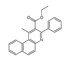 1-methyl-3-phenyl-benzo[f]quinoline-2-carboxylic acid ethyl ester Structure