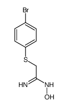 2-(4-bromophenyl)sulfanyl-N'-hydroxyethanimidamide Structure