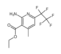 2-Amino-4-methyl-6-pentafluoroethyl-nicotinic acid ethyl ester Structure