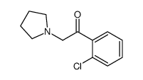 1-(2-chlorophenyl)-2-pyrrolidin-1-ylethanone Structure
