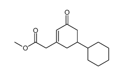 methyl 2-(5-cyclohexyl-3-oxocyclohexen-1-yl)acetate结构式