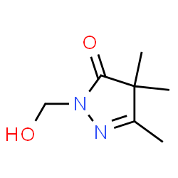 3H-Pyrazol-3-one,2,4-dihydro-2-(hydroxymethyl)-4,4,5-trimethyl- Structure