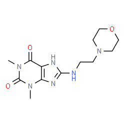 1,3-dimethyl-8-[(2-morpholin-4-ylethyl)amino]-3,7-dihydro-1H-purine-2,6-dione Structure