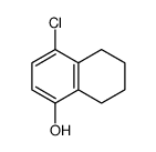 4-chloro-5,6,7,8-tetrahydronaphthalen-1-ol结构式