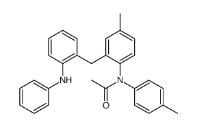 N-(4-Methylphenyl)-N-[4-methyl-2-[[2-(phenylamino)phenyl]methyl]phenyl]acetamide Structure